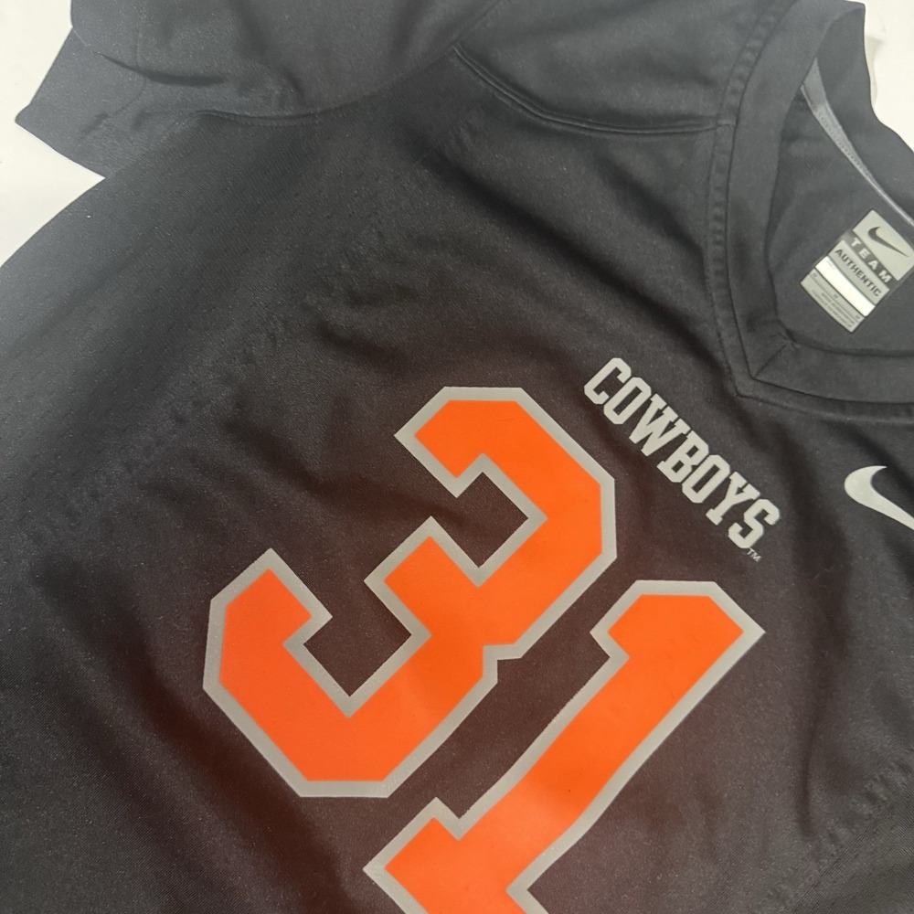 Nike Team Authentic OSU Cowboys #31‎ Jersey Women's Medium Black Orange Football